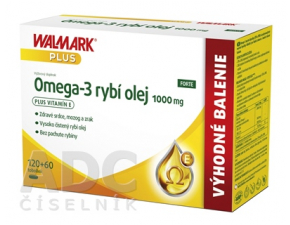 Walmark Plus Omega-3 rybí olej 1000mg 120+60 tabliet