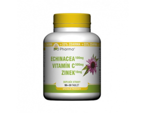 Bio Pharma Echinacea Vitamín C Zinok 120 tbl.