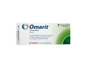 Omarit 20 mg orodispergovateľné tablety tbl.oro. 10 x 1 x 20 mg