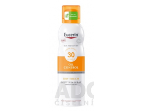 Eucerin Sun Sensitive Protect Dry Touch Transparentný sprej na opaľovanie na citlivú pokožku SPF30 200 ml opaľovací sprej