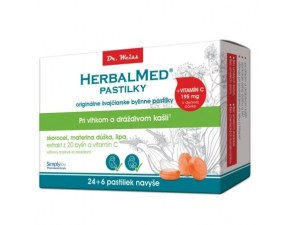 Dr.Weiss Herbalmed pastilky pri kašli pastilky 30 ks
