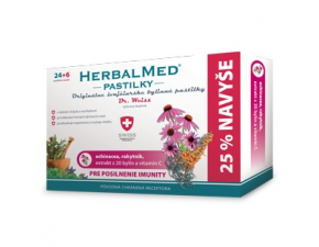 HerbalMed pastilky Dr. Weiss - pre posilnenie imunity 24+6ks NAVYŠE