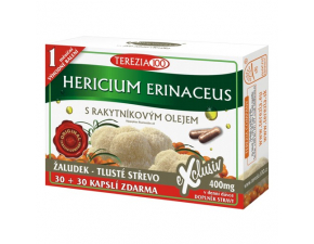 Hericium erinaceus s rakytníkovým olejom 30+30kps zadarmo