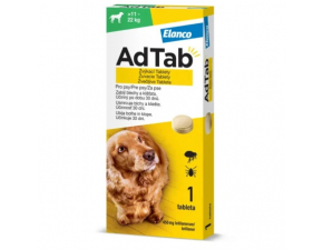AdTab 450 mg žuvacie tablety pre psov 11-22 kg 1 tbl