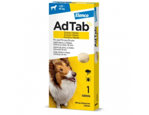 AdTab 900 mg žuvacie tablety pre psov 22-45 kg 1 tbl