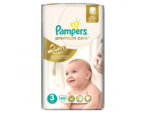 PAMPERS Premium Newborn 3 MIDI (5-9kg), 60ks