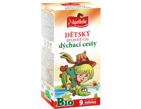 APOTHEKE BIO DETSKÝ BYLINNÝ ČAJ DÝCHACIE CESTY nálevové vrecká (od ukončeného 9. mesiaca) 20x1,5 g 