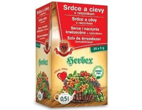 HERBEX Srdce a cievy s rakytníkom bylinný čaj (wellness tea) 20x3 g (60 g) 