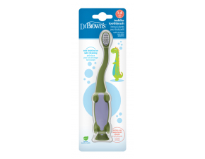 Dr. Brown’s Zubná kefka Zelený dinosaurus
