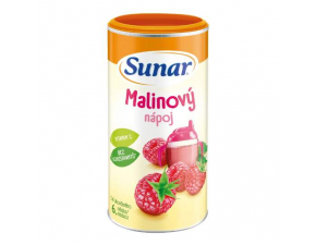 SUNAR Rozpustný nápoj malinový v prášku od ukončenia 6. mesiaca 200 g