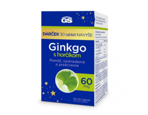 GS Ginkgo 60mg s horčíkom darček 2023 90+30 tabliet