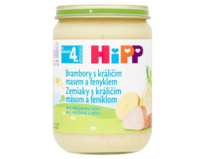 HiPP Príkrm zemiaky s králičím mäsom a feniklom 190 g