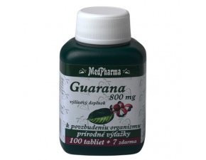 Guarana 800 mg 100+7tbl zdarma