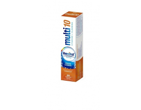 Revital multi 10 vitamínov + vláknina šumivý tbl eff s príchuťou pomaranč 1x20 ks 