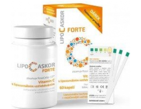 LIPO C ASKOR Forte 60 kapsúl + darček testovacie prúžky