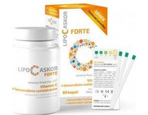 LIPO C ASKOR Forte 60 kapsúl + darček testovacie prúžky 