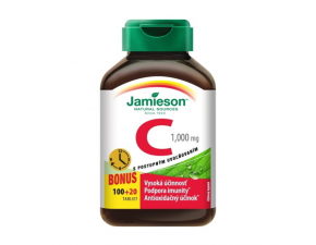 Jamieson Vitamín C 1000 mg s postupným uvoľňovaním 120 tabliet