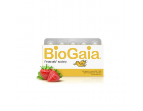 BioGaia ProTectis žuvacie tablety jahodová príchuť 1x10 ks 