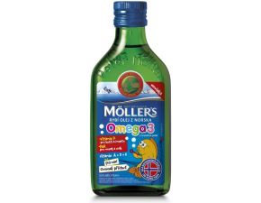 Mollers Omega 3 rybí olej ovocná príchuť 250 ml