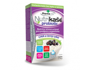 NUTRIKAŠA Probiotic CHIA a čierna ríbezla 3 x 60g