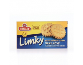 LIMKY DIÉTNE KEKSY VANILKOVÉ - bezlepkové, plnené 150 g