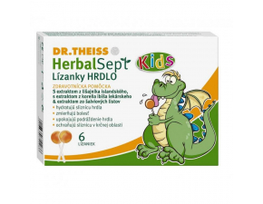 Dr. Theiss HerbalSept Kids HRDLO Lízanky 1x6 ks