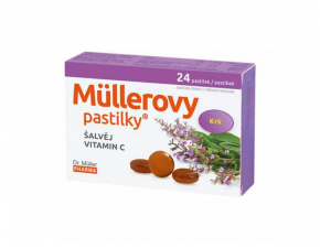 Mullerove pastilky so šalviou a vitamínom C 24ks