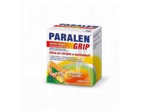 PARALEN GRIP horúci nápoj pomaranč a zázvor plo por 500 mg/10 mg, 1x12 vrecúšok