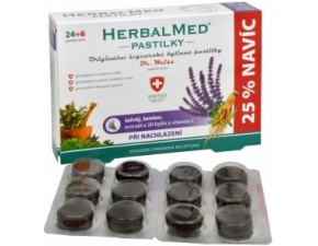 Simply You Herbal Med bez cukru šalvia ženšen Vitamín C 30 pastiliek