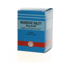 MAGNESII LACTICI 500 MG, Magnéziové tablety Galvex magnesii lactici 500 mg, 100 tabliet