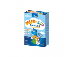 VITAR MUDráčik OMEGA 3 + vitamíny D3 a E žuvacie kapsule s príchuťou tutti-frutti 60 kapsúl