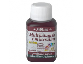 MedPharma Multivitamín s minerálmi extra 42 zložiek 30 + 7 tabliet