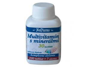 Multivitamín s minerálmi - 30 zložiek 100+7tbl zdarma