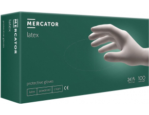 Mercator  Jednorazové púdrované latexové 100 ks