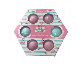 IDC INSTITUTE BATH BOMBS PINK PARADISE set 6