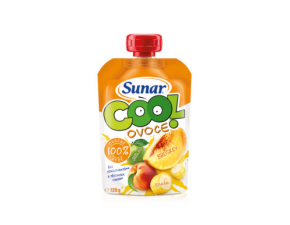 SUNAR Cool ovocie broskyňa, banán, jablko 120 g