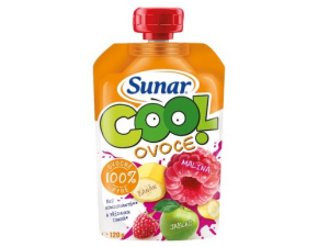 SUNAR Cool ovocie malina, banán, jablko 120 g