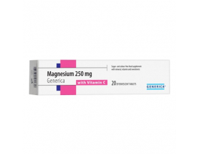 Generica Magnesium 250 mg 20 šumivých tabliet