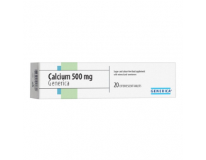 GENERICA Calcium 500 forte 20 šumivých tabliet