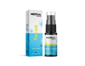 MEDICAL Zone FOCUS full spectrum ústna voda v spreji s CBD+CBG 10 ml