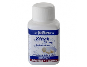 Zinok 15 mg 30+7tbl zdarma
