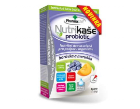 NUTRIKAŠA Probiotic čučoriedka a marhuľa 3 x 60g