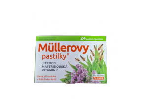 MÜLLEROVE PASTILKY SO SKOR. MAT. DÚŠKOU A VIT. C 1x24 ks