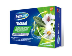 THERATUSS Natural pastilky s príchuťou malina 16 ks