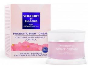 Biofresh probiotický nočný krém s kyslíkem růžovým olejem a jogurtovou kulturou 50 ml