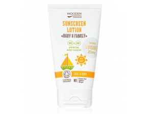 WoodenSpoon Baby&Family ochranné opaľovacie mlieko SPF 30, 150ml