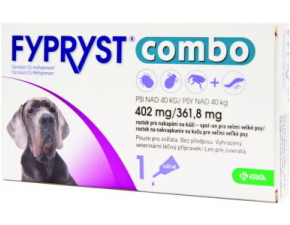 FYPRYST combo 402 mg/361,8 mg psy nad 40 kg 4,02 ml