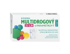 BIOGEMA Multidrogový test zo slín 6 parametrový 1 kus