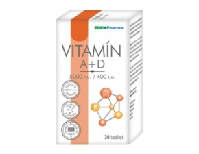 EdenPharma Vitamín A + D 5000 I.U./ 400 I.U. 30 tabliet