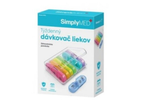 SIMPLYMED Týždenný dávkovač liekov otvárací model 21010 1 kus